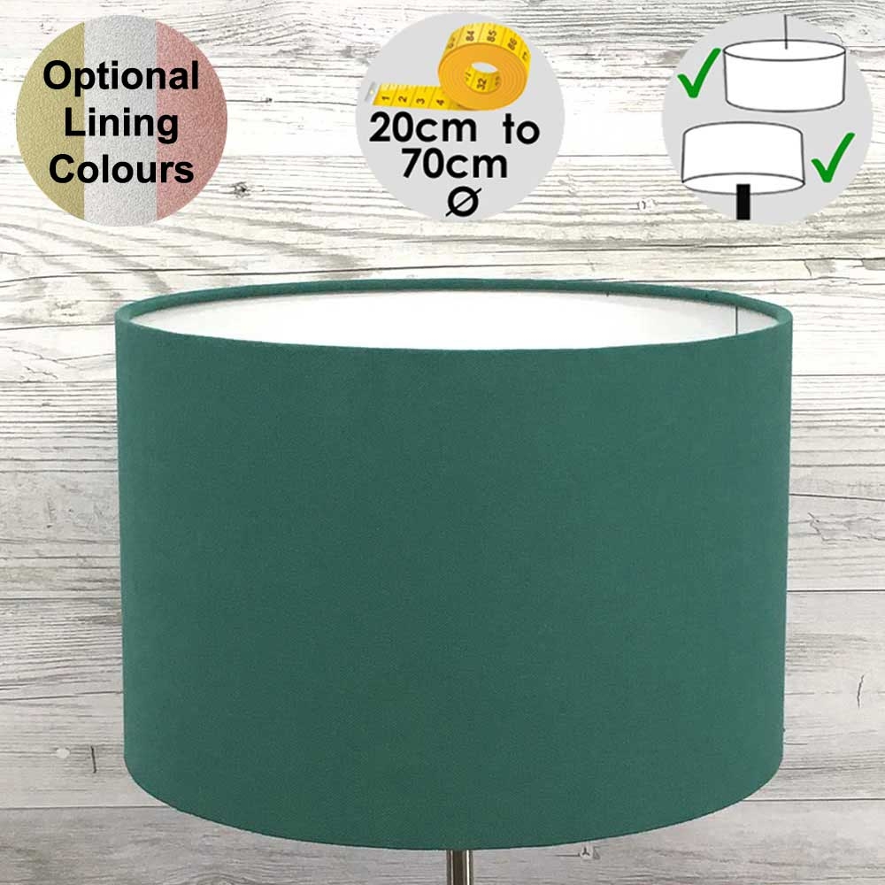 Aura Green Drum Table Lampshade